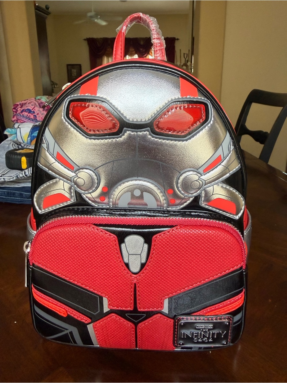 Loungefly Ant-Man Red and Silver Mini Backpack